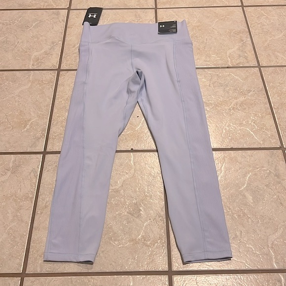Under Armour UA Meridian Lavender Purple Crossover Waist Ankle Legging NWT - Picture 12 of 15